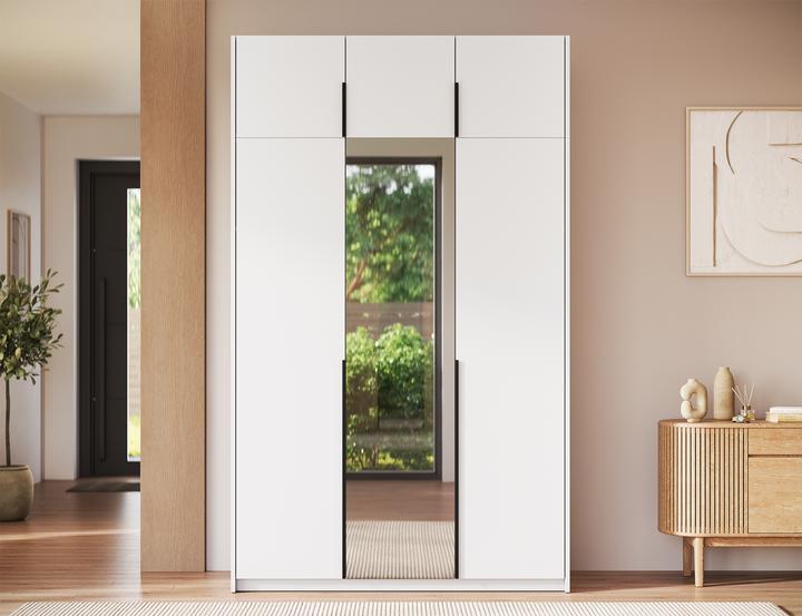 Produktbild ADRK Furniture Alera III mit Aufsatz – Drehtürenschrank (148 x 58 x 250 cm)