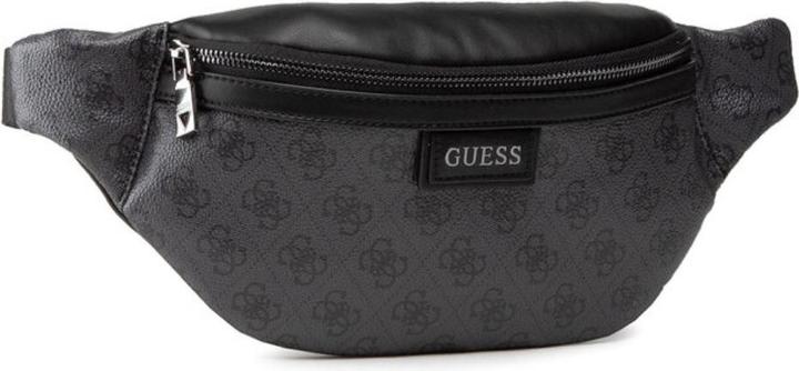 Guess Vezzola, Textile Fanny Pack, Belt, Black, For Women