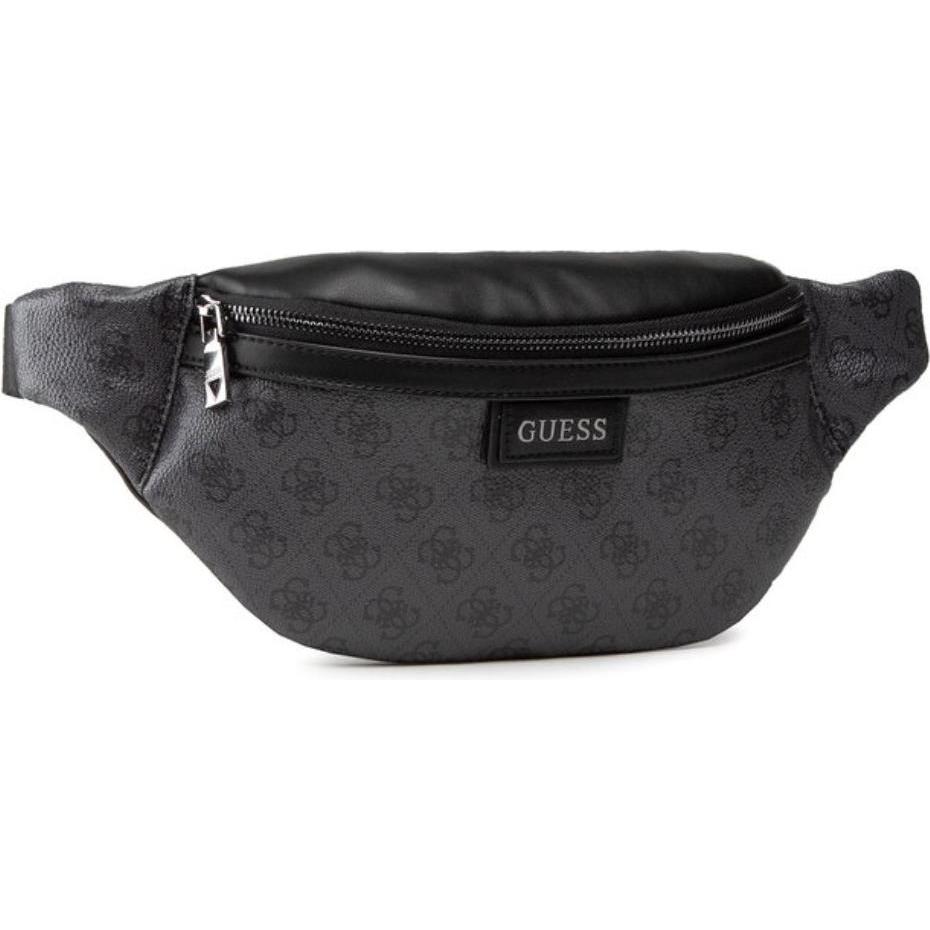 Guess, Vrouwen, heuptasje, Vezzola, Textile Fanny Pack, Belt, Black, For Women, Zwart