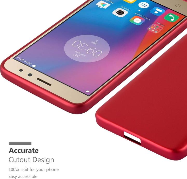 Actual product image Cadorabo TPU Matt Metallic Cover (lg K6, Lenovo K6 Power)