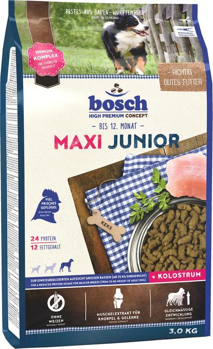 Actual product image Bosch Petfood Maxi Junior (Junior, 1 pcs., 3000 g)
