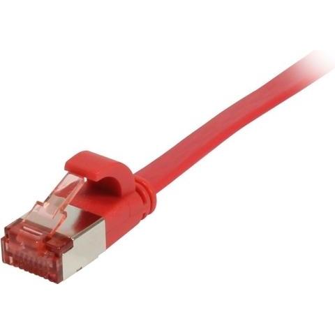 Synergy 21 Patchkabel RJ45, CAT6 250Mhz, 0,15m rot, FTP(U/FTP), TPE(Superflex), Flach (U/FTP, CAT6, 0.15 m), Netzwerkkab...