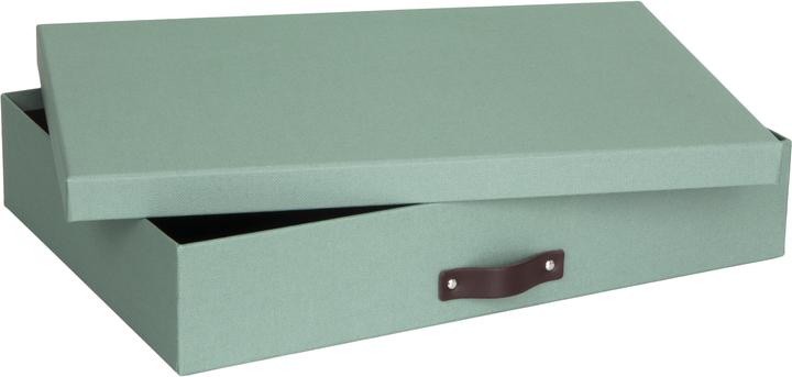 Produktbild Bigso Schachtel Leinenbezug Sverker Soft Teal (31 cm)