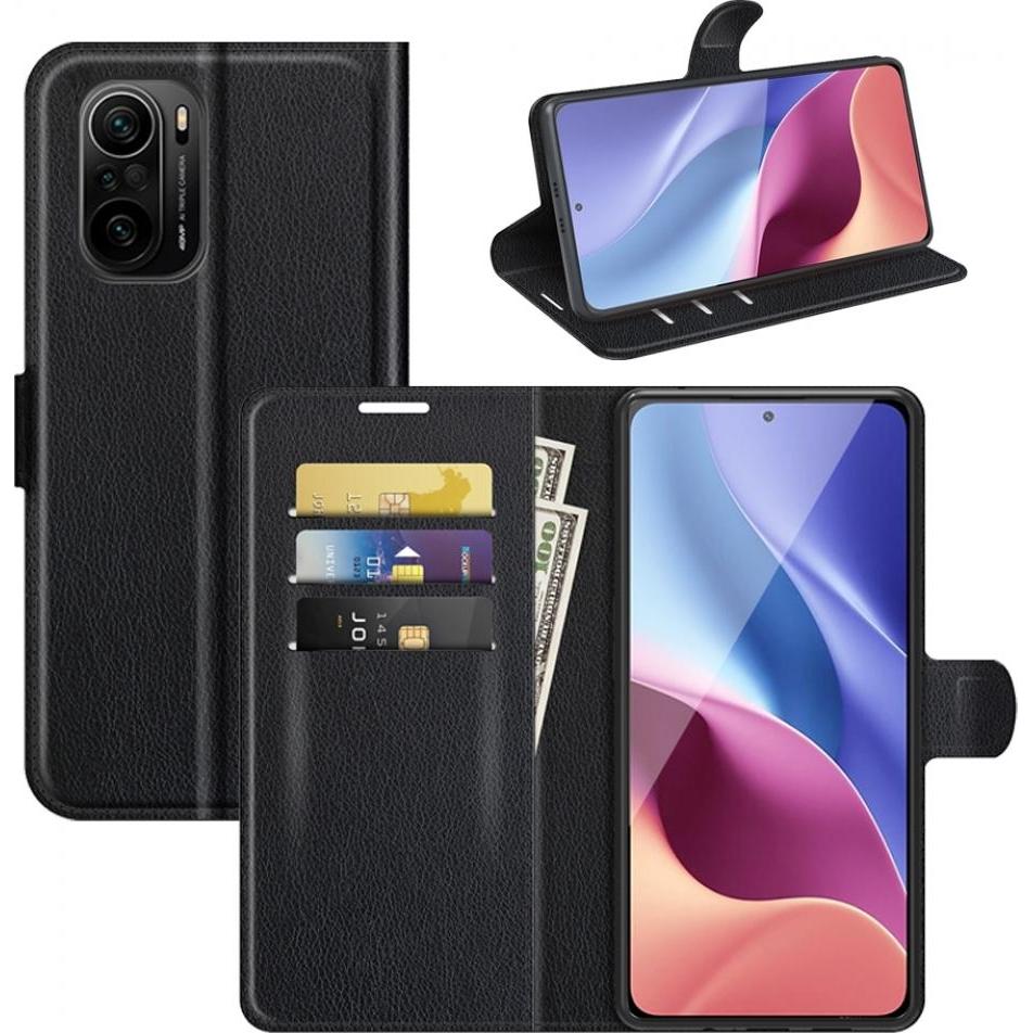 Screenguard Xiaomi Poco F3 Leather Guard Lederhülle (Xiaomi Poco F3), Smartphone Hülle, Schwarz