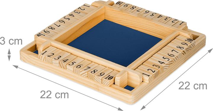 Produktbild Relaxdays Shut-The-Box (2 - 4 Spieler)