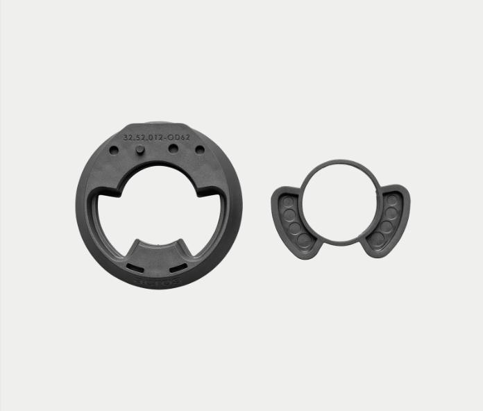 Acros zs56-Steuersatzdeckel sh02, od62, asym, om, für integrierte Kabelführung icr