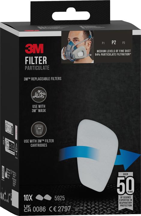 Produktbild 3M Partikelfilter (P2, 10x)