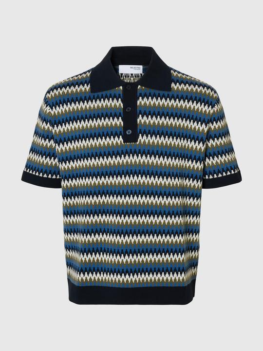 Immagine prodotto Selected Kurzärmeliges Polohemd aus Strick (S)