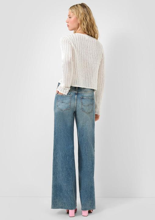 Produktbild s.Oliver Strickjacke Strickjacke mit Ajourmuster (L)