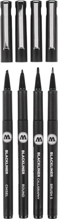 Immagine prodotto Molotow Blackliner Permanent Set 3 largo 4 pezzi (Nero, 1 x)