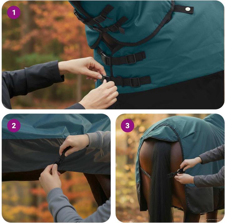 Produktbild vidaXL Pferdedecke (155 cm)