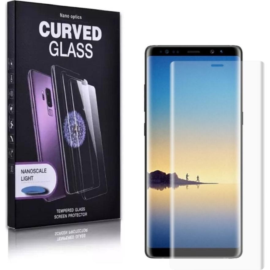 Protectorking 2x UV Liquid Echtes Tempered 9H Panzerhartglas 3D KLAR (6 Stück, Samsung Galaxy Note 8), Smartphone Schutz...