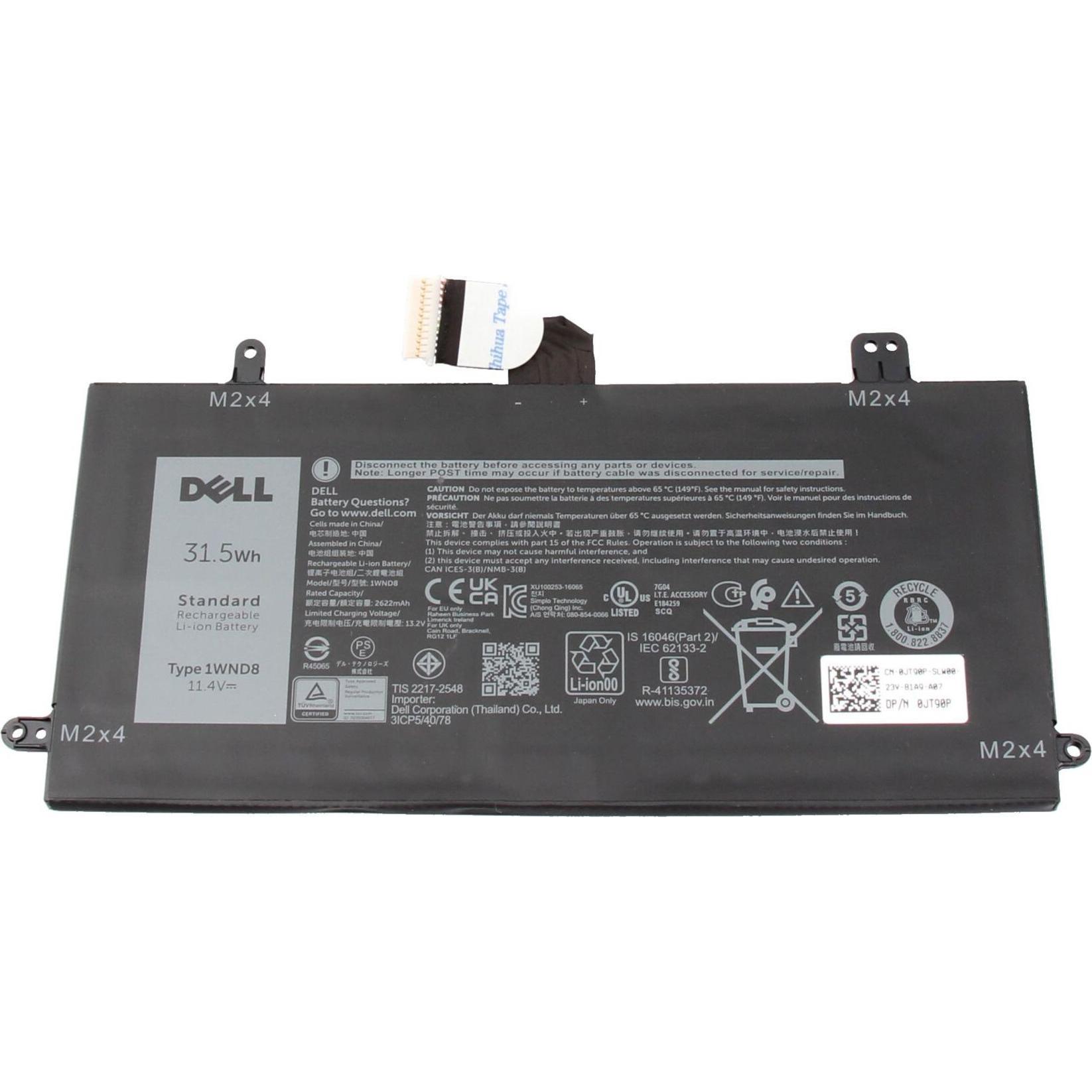 Dell 451-BBZE (3 Zellen, 2622 mAh), Notebook Akku
