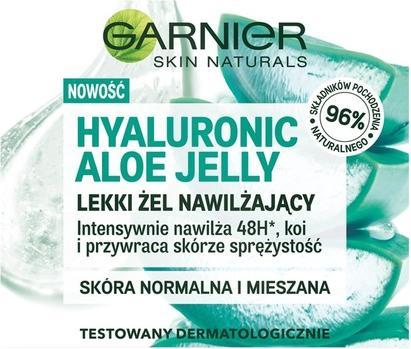 Produktbild Garnier Hyaluronic Aloe Jelly Moisturizing Gel For Normal / Combination Skin 50ml (50 ml, Gesichtsgel)
