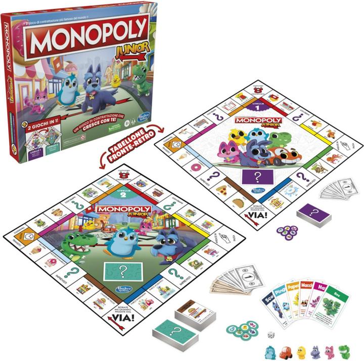 Produktbild Monopoly Junior (Italienisch)