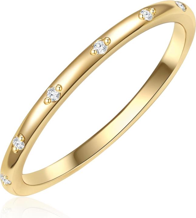 Immagine prodotto Glanzstücke München Donna Argento Sterling Cubic Zirconia Oro Giallo - 30448 (56, 925 Argento)