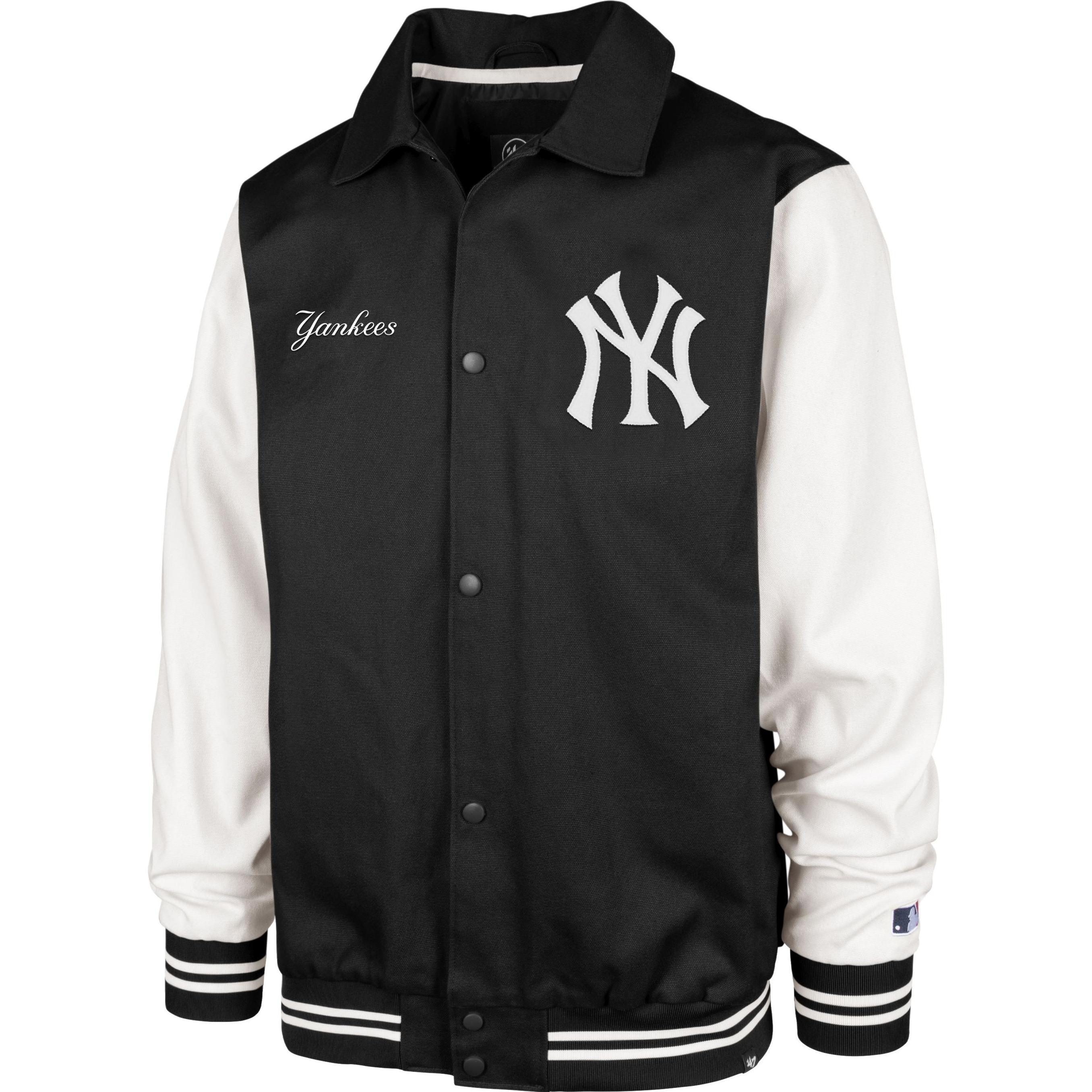 47 Brand, Damen, Jacke, College Varsity Jacke - New York Yankees - XXL (XXL), Schwarz, XXL