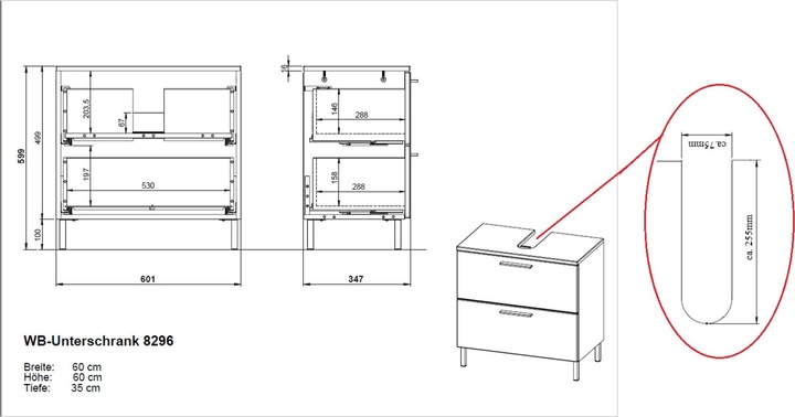Actual product image micasa Estevez II (60 x 35 x 60 cm)