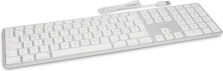 Produktbild LMP Large Font USB Keyboard 110 keys wired USB keyboard with 2x USB and aluminum upper cover - Swiss (CH, Kabelgebunden)