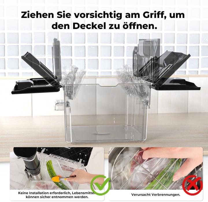 Actual product image Vihoom Sous Vide Behälter mit Deckel