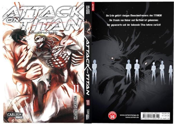 Produktbild Attack on Titan, Band 11 (Deutsch, Hajime Isayama, 2015)