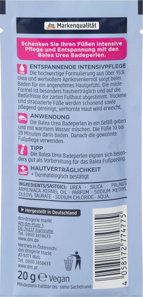 Produktbild dm Balea Fuss Badeperlen Urea (Fussbad)