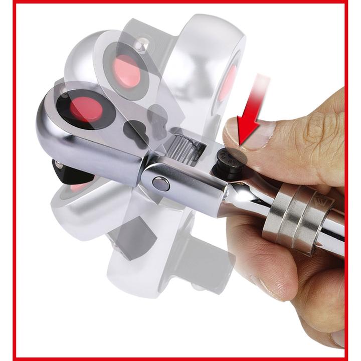 Actual product image KS Tools 3/8" SlimPOWER telescopic joint reversible ratchet (3/8")