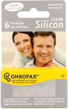 Ohropax Tappi per orecchie in silicone trasparente - 3 paia (6 x)