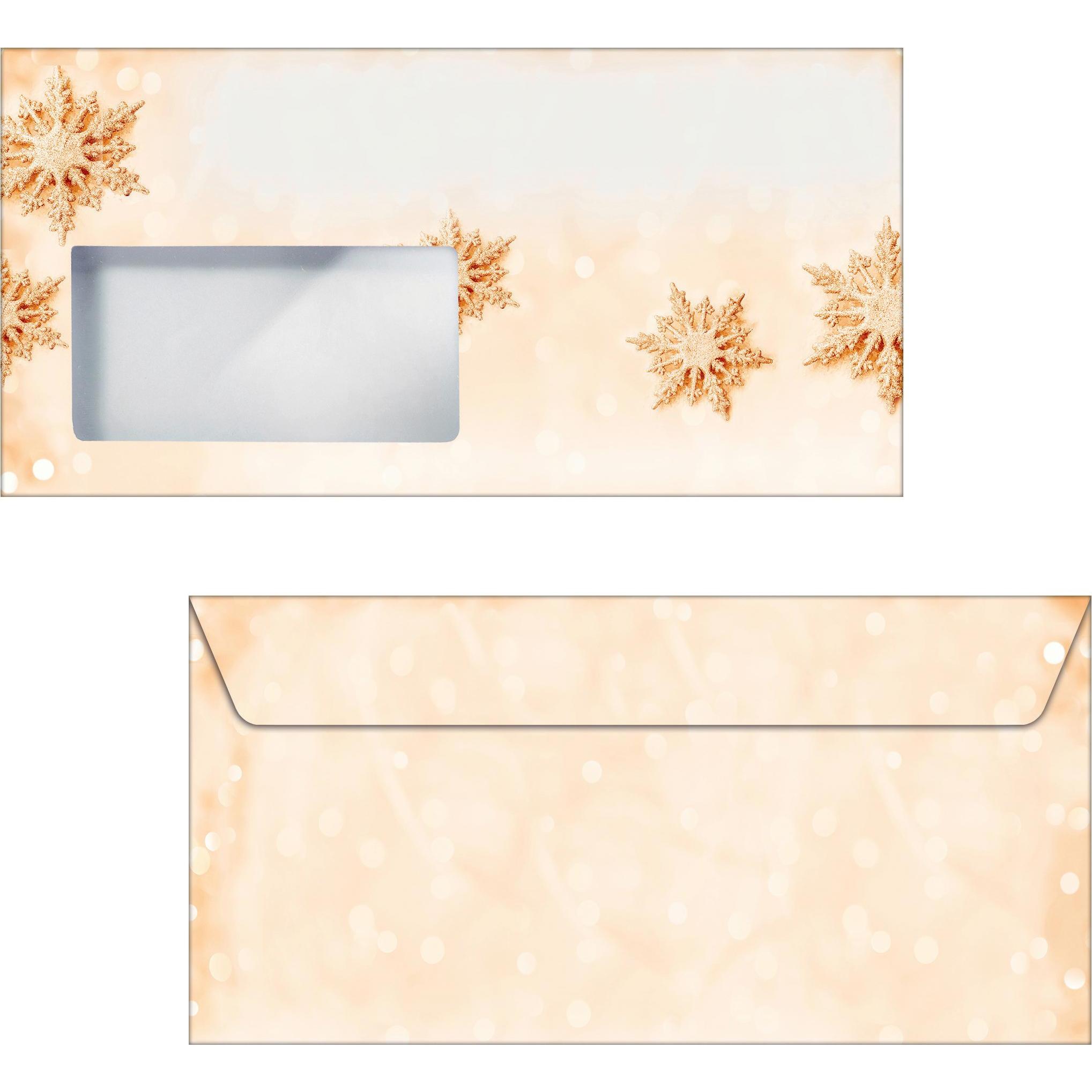 Thumbnail - Sigel, Briefumschlag, W'Umschlag Gold.Snowf.C6/5 F.l (22 x 11 cm, 50 x)