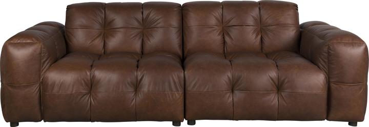 Dutchbone Sofa Hackman 3-Seater Leather Chocolate (3-seater)