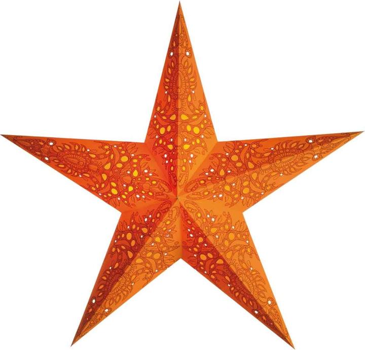 Produktbild Starlightz Papierstern mono orange size M