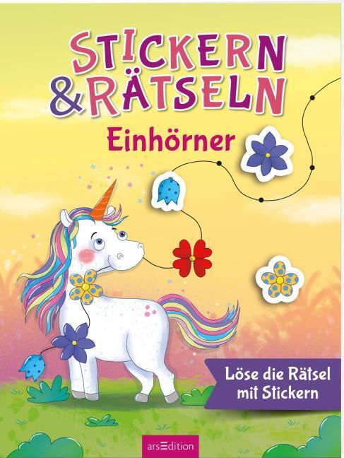 Produktbild Stickern & Rätseln ab 3: Stickern & Rätseln – Einhörner