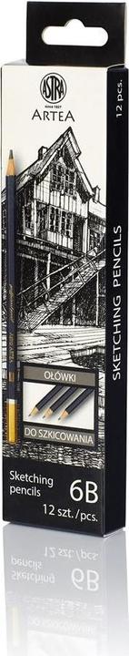 Produktbild Astra Bleistift zum Erlernen des Skizzierens 6B Artea (12 Stück) (6B, 12x)
