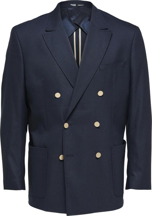 Actual product image Selected Wool Blend Double Breasted Blazer (48)