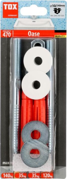 Immagine prodotto Tox Fissaggio per lavabo Oase 14x75 mm 2 pezzi (2 pz.)