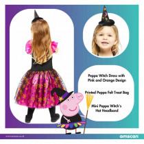 Produktbild Amscan Kinderkostüm Peppa Pig Orangenes Kleid Alter 2-3 J (98)
