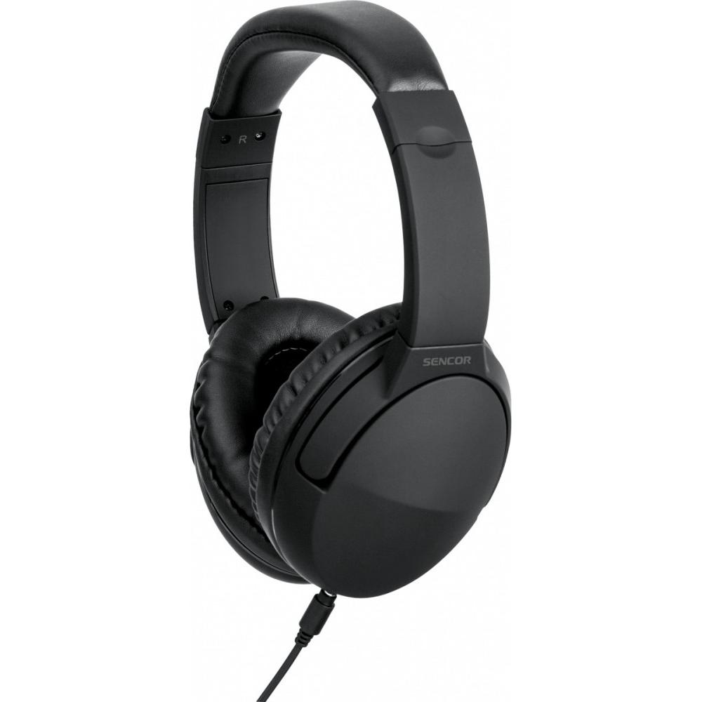 Sencor SEP 636BK Kabelgebundene Stereo-Kopfhörer abnehmbares 100-dB-Kabel, Kopfhörer