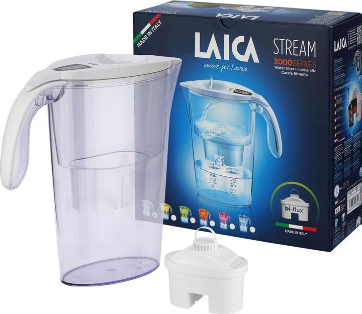 Actual product image Laica STREAM WHITE +1 filter cartridge (1x) (2.30 l)