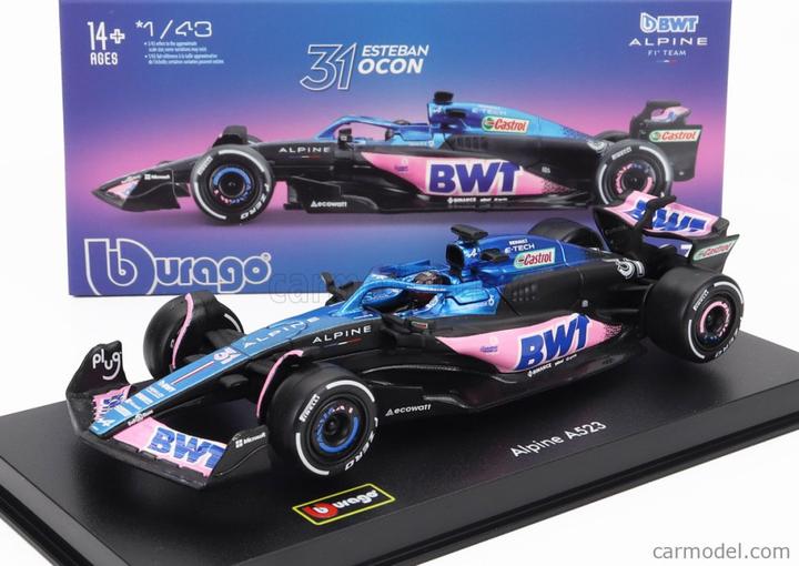 Actual product image Bburago BWT Alpine F1 Team A523 1/43 Ocon 2023