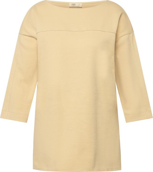 Immagine prodotto Ulla Popken Maglia in cotone biologico con scollo a barca e maniche a 3/4 (50, 52)