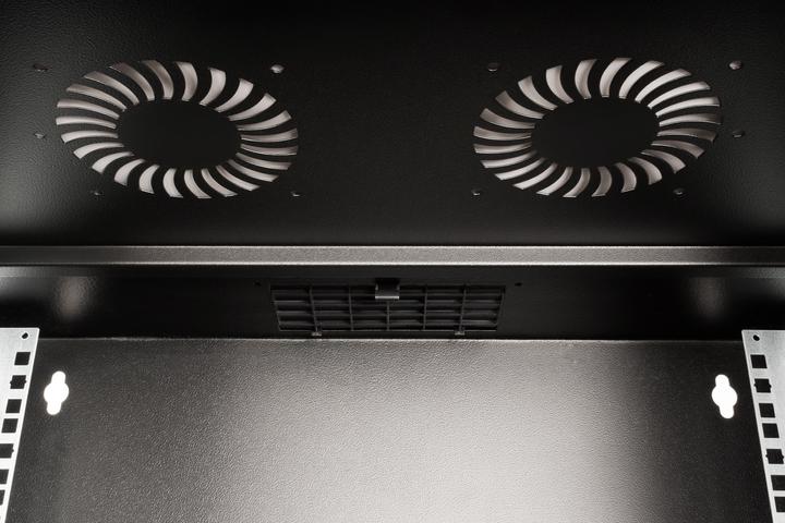 Produktbild Digitus 19" 9HE Wandgehäuse, SOHO PRO 459 x 540 x 400 mm, schwarz (9 HE, 19 Zoll Rack)