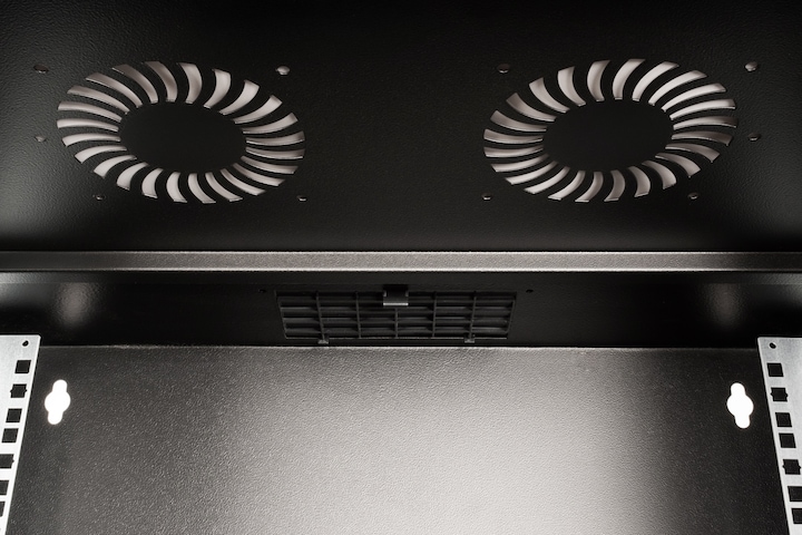 Actual product image Digitus 19" 9U wall-mounted housing, SOHO PRO 459 x 540 x 400 mm, black (9 RU, 19 inch rack)