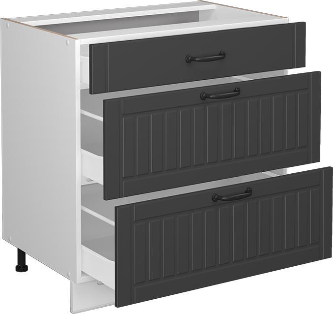 Produktbild Vicco Fame-Line mit 3 Schubladen, AP Marmor (80 x 60 x 81.5 cm)