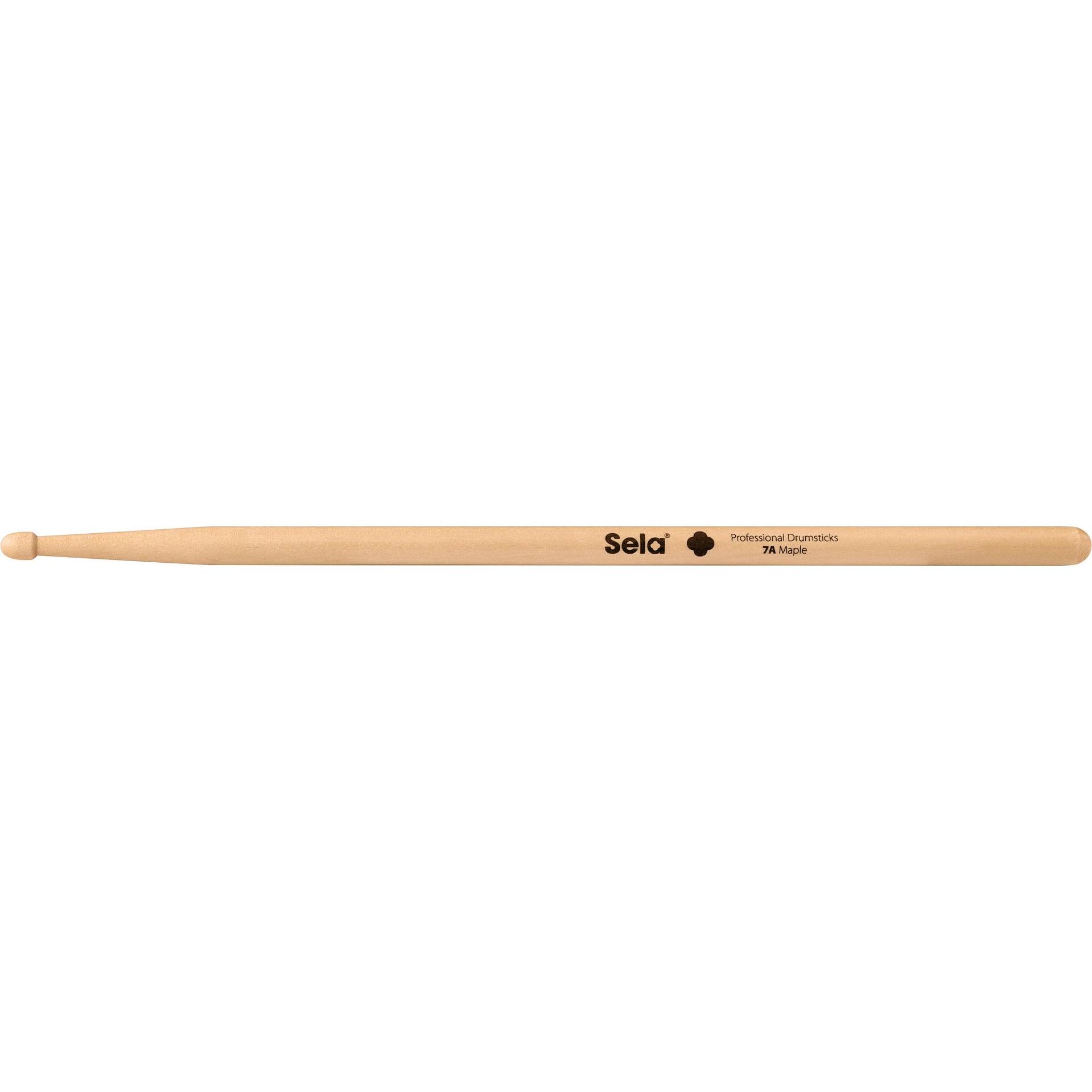 Thumbnail - Sela Professional Drumsticks 7A Ahorn - 6 Paar, Drumsticks + Schlägel, Braun