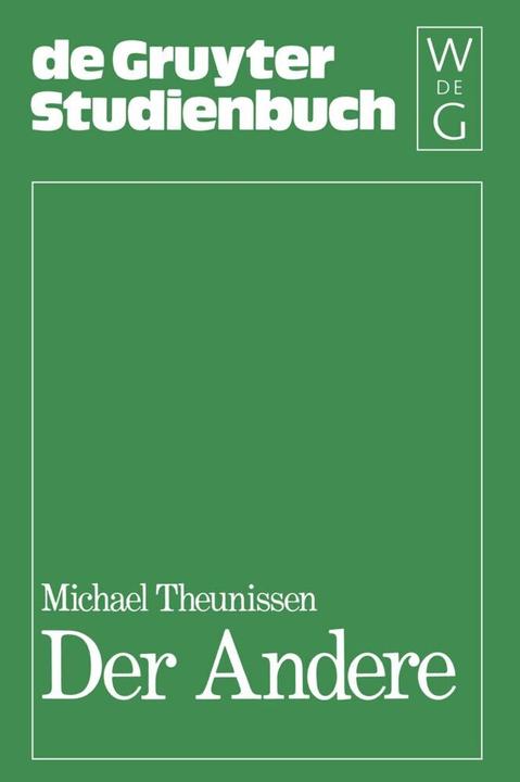 Produktbild Der Andere (Deutsch, Michael Theunissen, 1981)