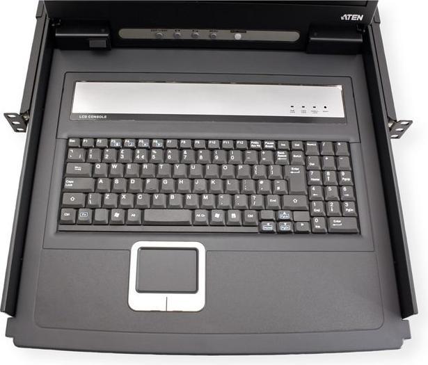 Produktbild Aten CL1000N UK Single Rail 19"-LCD-Konsole, 19" 1HE, UK-Layout (PS/2-USB, VGA)