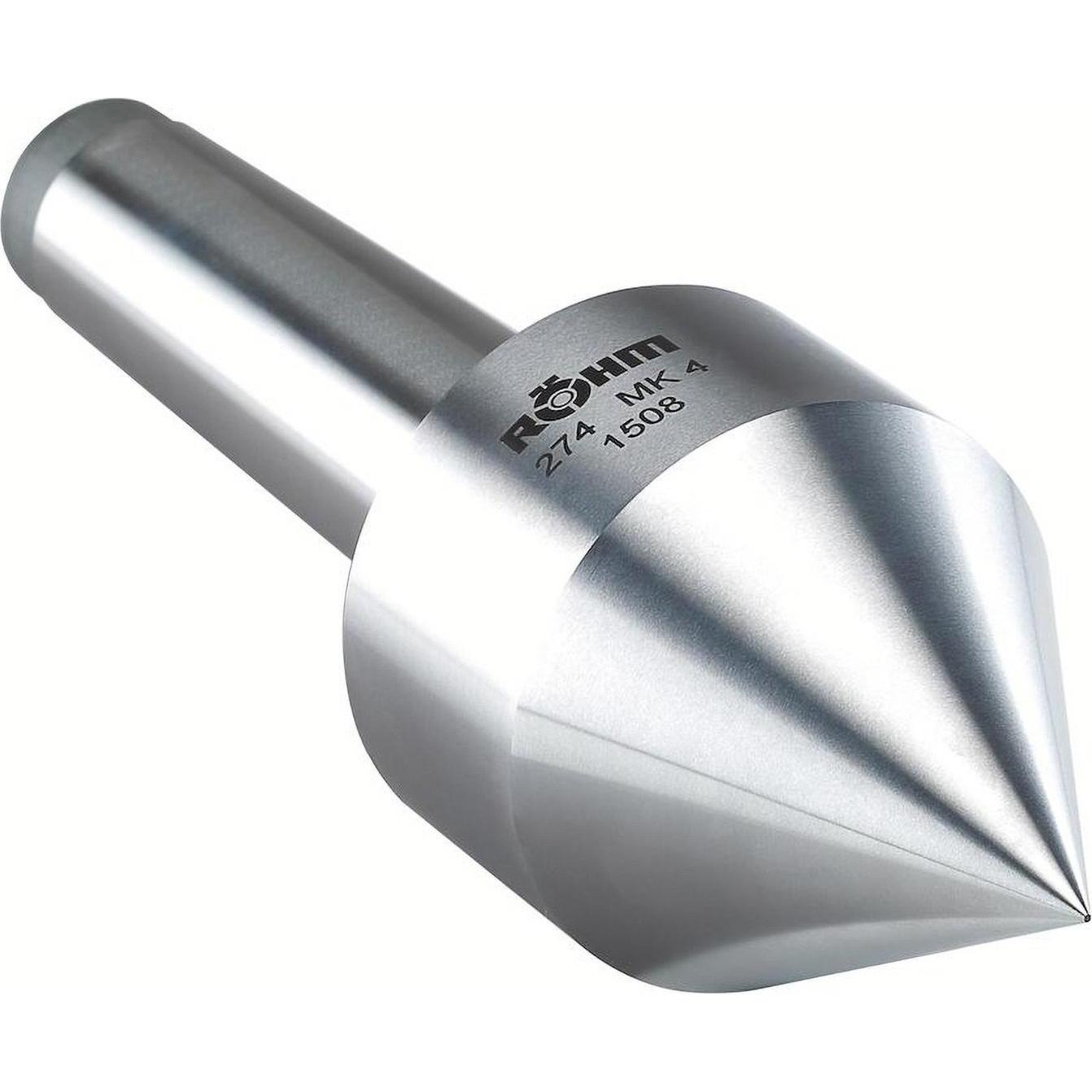 Röhm, Drehmaschine, Zentrierkegel MK3 Auskraglänge 79 mm mitlaufend Form spitz Kegelwinkel 60 °
