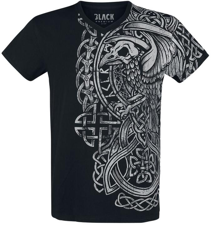 Produktbild Black Premium T-Shirt mit Print (L)
