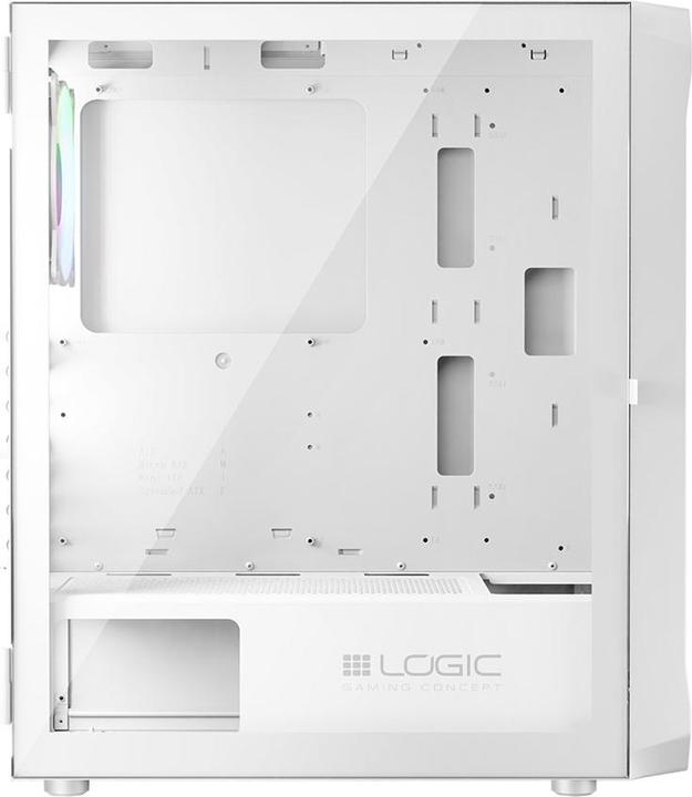 Actual product image Logic PORTOS ARGB MINIDI USB 3.0 Case White (ATX)
