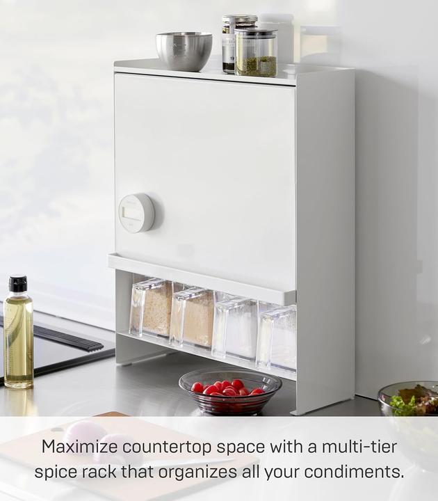 Actual product image Yamazaki 3-tier TOWER spice rack